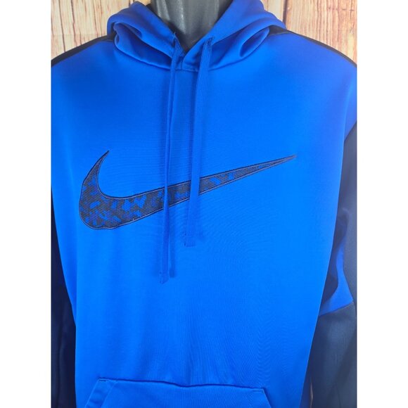 Nike Mens Therma-Fit Blue Hoodie Large - Picture 3 of 8